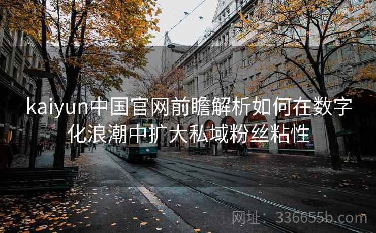 kaiyun中国官网前瞻解析如何在数字化浪潮中扩大私域粉丝粘性